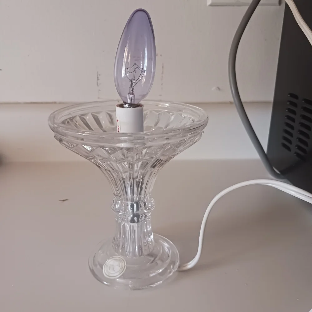 Crystal Lamp Boudoir German Candle 6 Inch